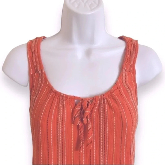 Prana Jardin Striped Boho Coral Tank Top Size XS - Picture 4 of 8